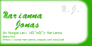 marianna jonas business card